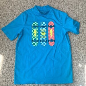 Lands’ End Swim Shirt - Youth Large - Blue - Very Good Condition